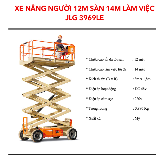 Cho thuê xe nâng người 14m tại Đồng Nai