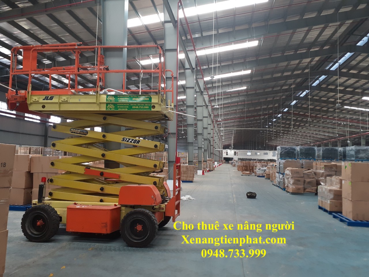Cho thuê xe nâng người tại An Hiệp Bến Tre
