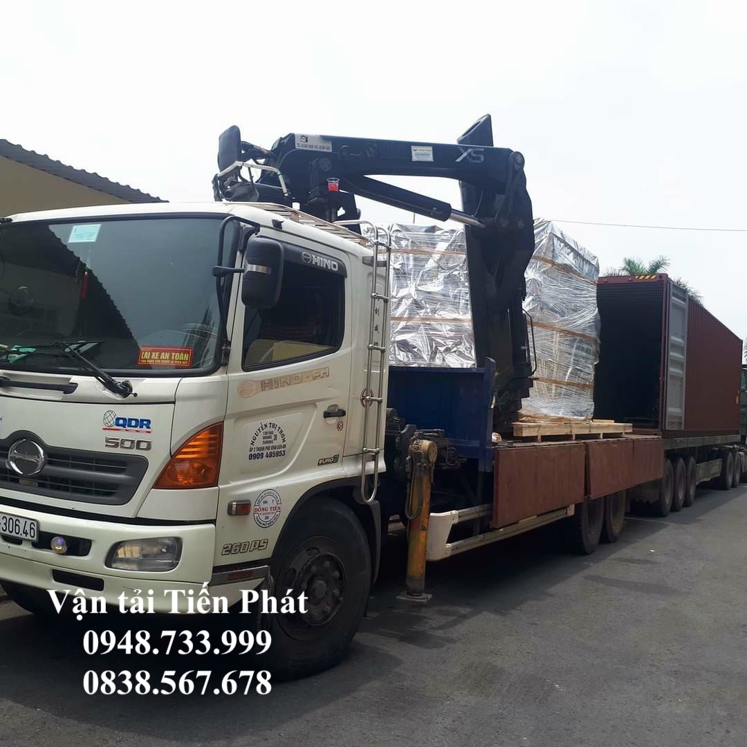 Cho thuê xe cẩu thùng rút container tại KCN Thới Hoà 0948733999