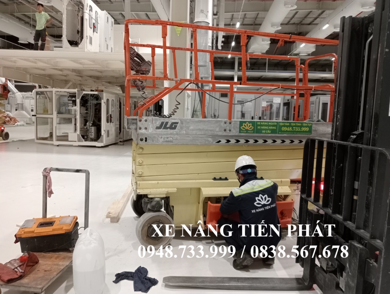 Bảo trì bảo dưỡng xe nâng người cho thuê tại Bình Dương