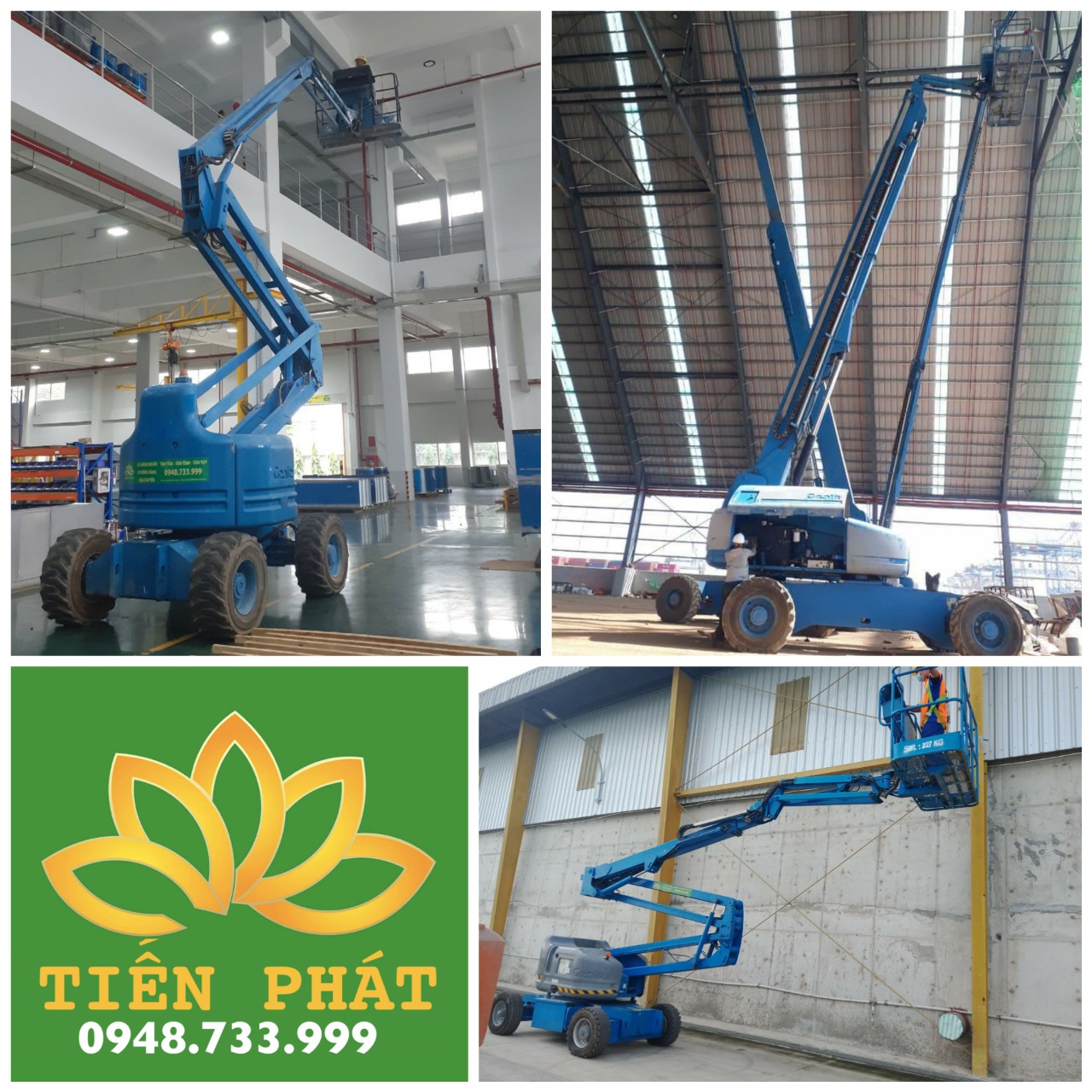 Cho thuê xe nâng người tại KCN Phước Đông, Tây Ninh