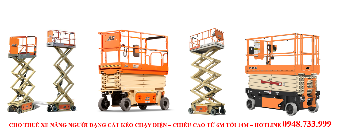 Cho thuê xe nâng người dạng cắt kéo tại Đồng Nai