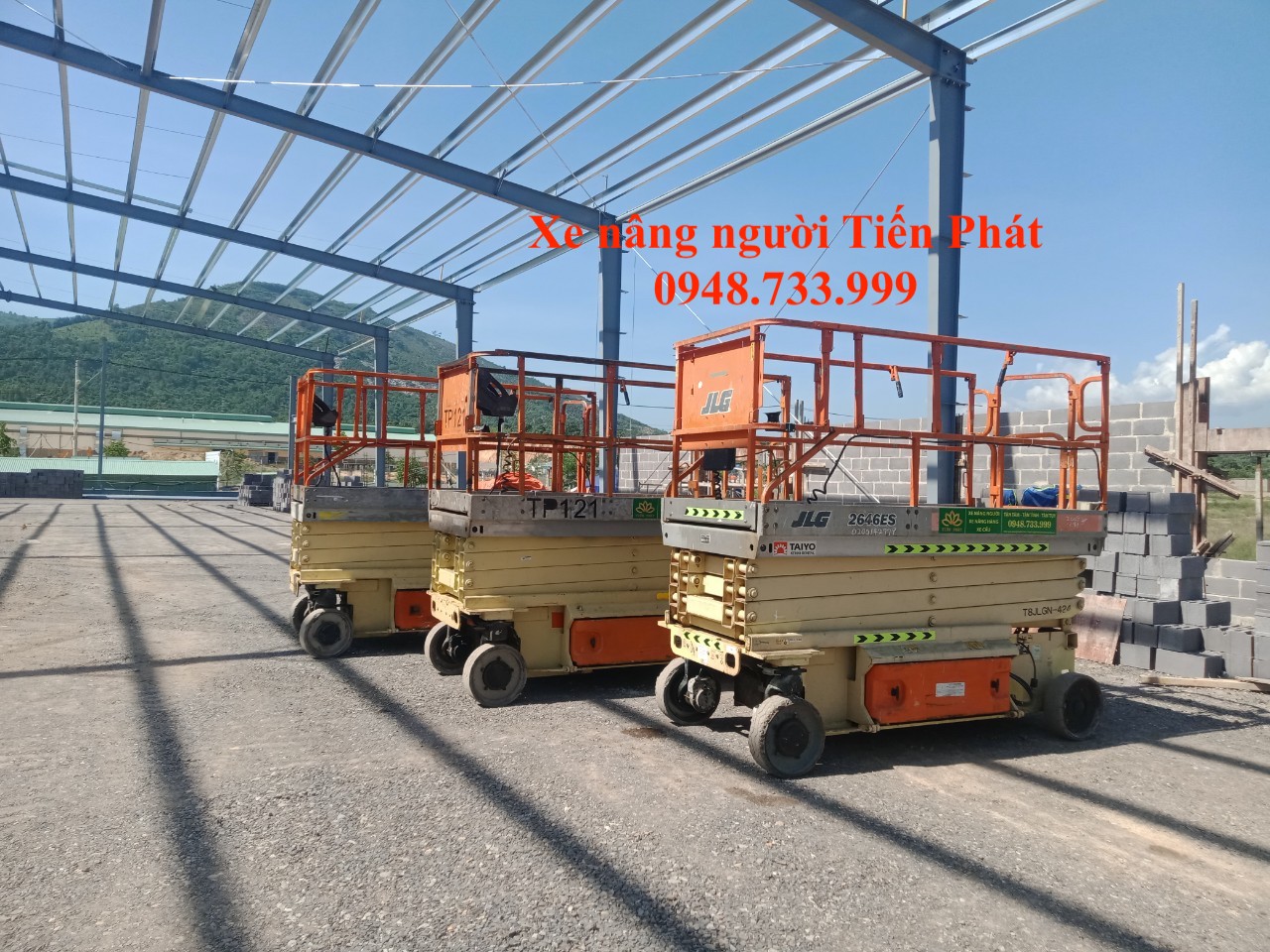 Cho thuê xe nâng người tại KCN Mỹ Phước 3 Bình Dương