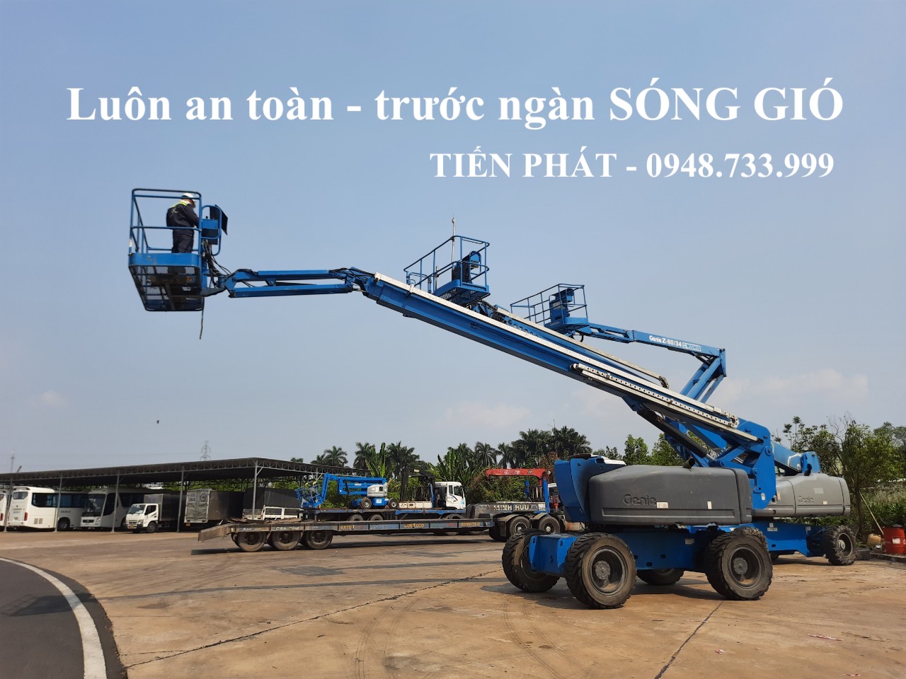 Cho thuê xe nâng người tại Cụm CN Tân An, Buôn ma thuột