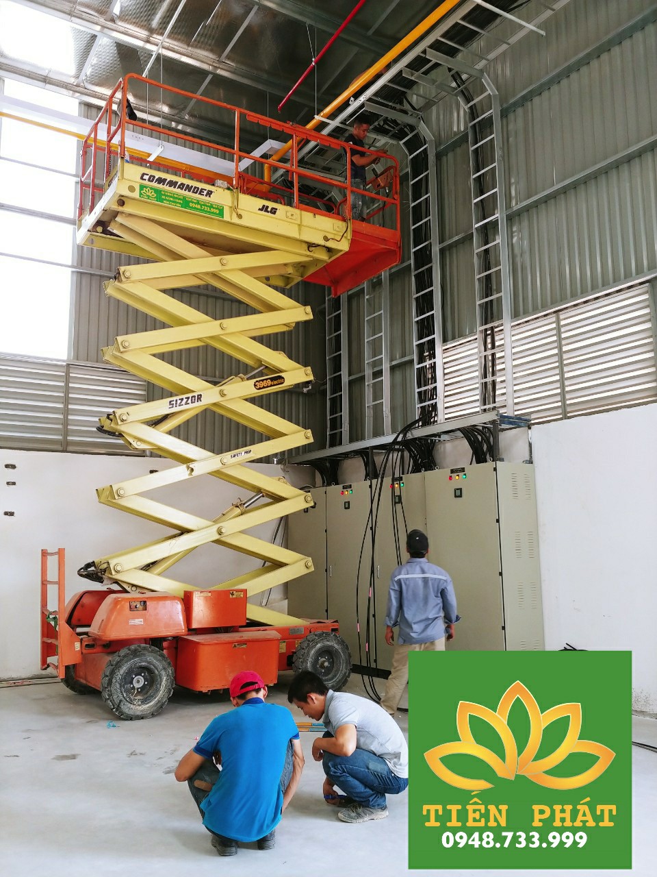 Cho thuê xe nâng người dạng cắt kéo tại Đất Cuốc Bình Dương 0948733999