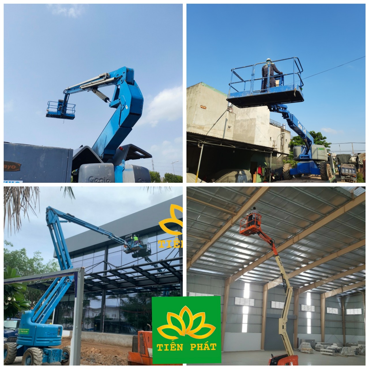 Cho thuê xe nâng người tại KCN Sông Hậu Đồng Tháp