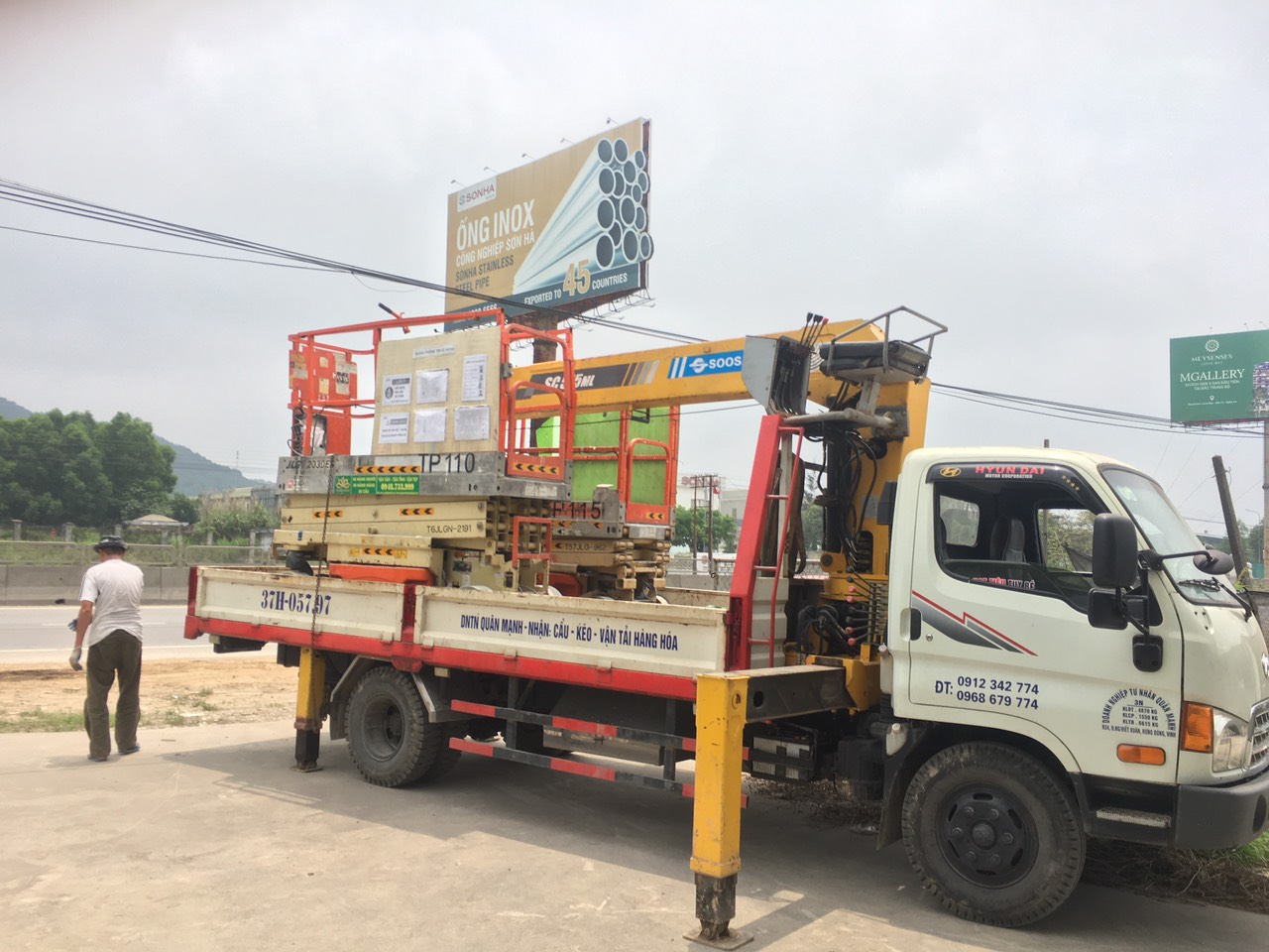 Chi nhánh xe nâng người tại Nghệ An