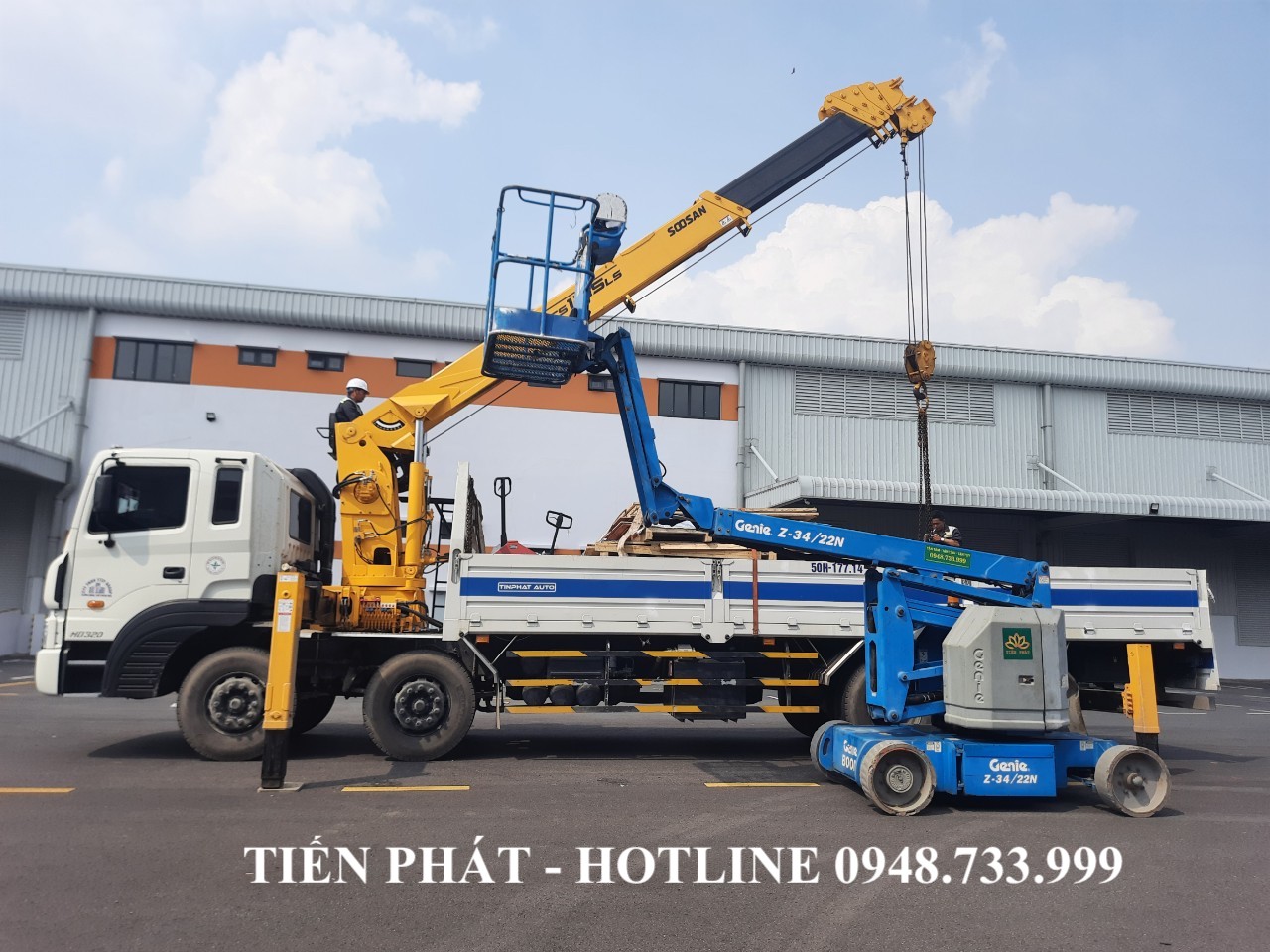 Cho thuê xe nâng người và xe cẩu tại Bình Dương