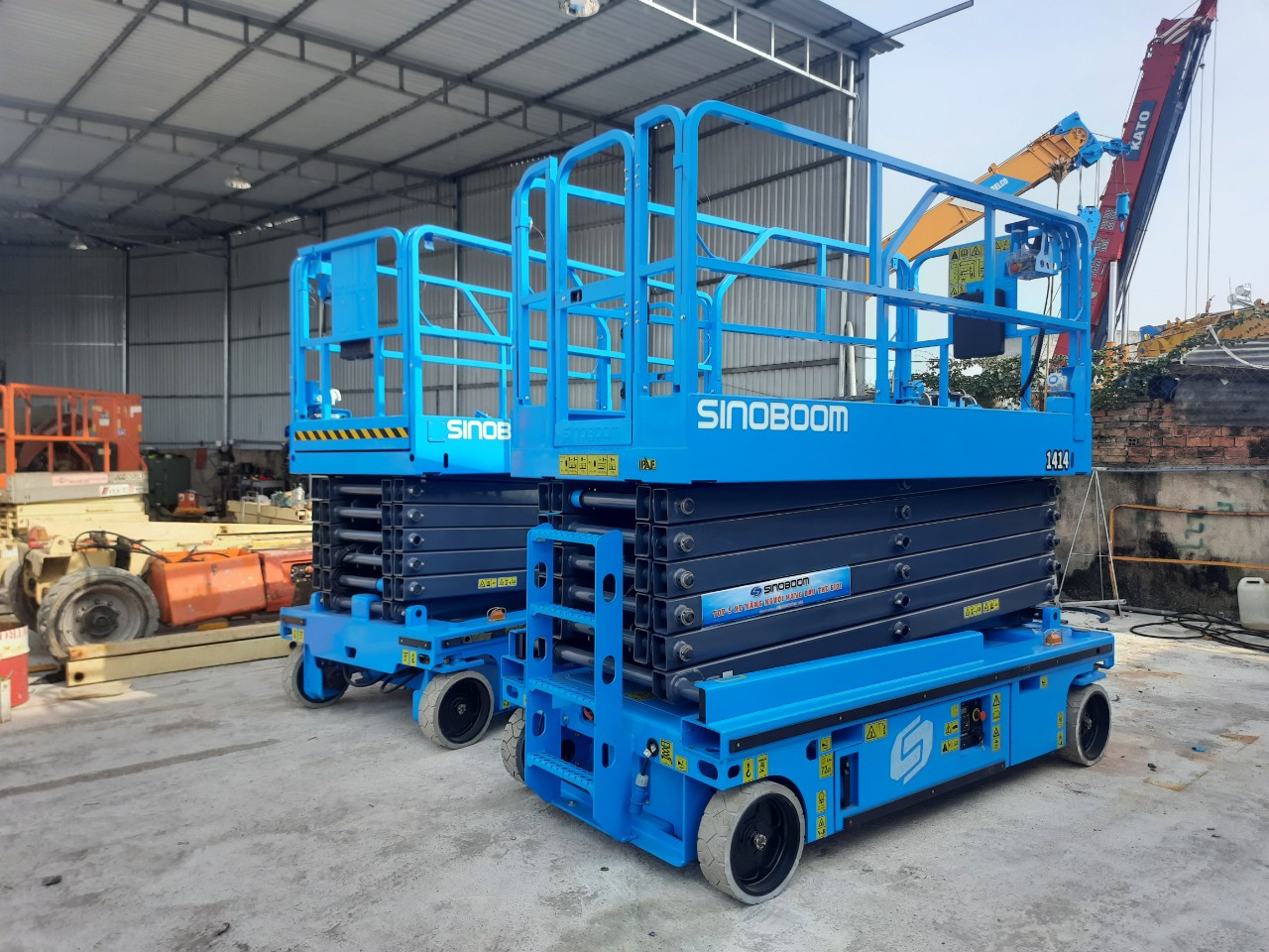 Cho thuê xe nâng người dạng cắt kéo tại Bình Dương
