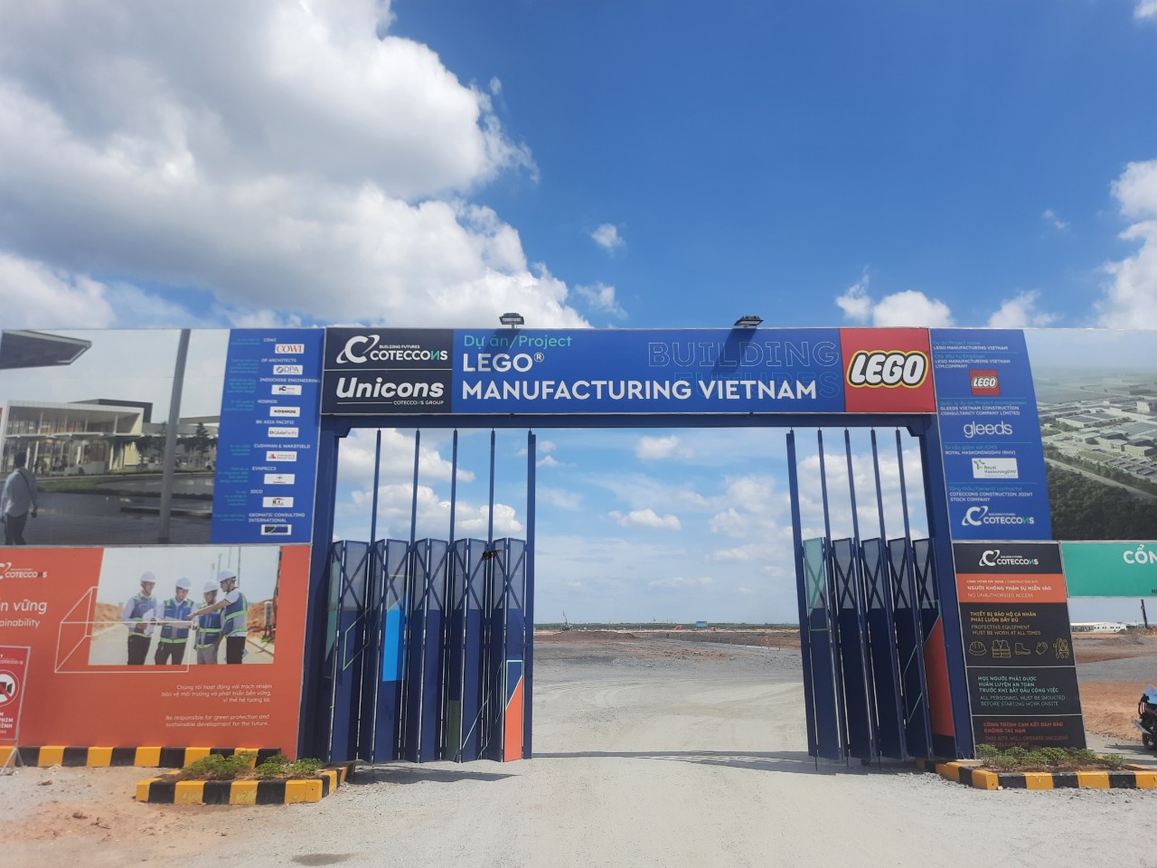 Cho thuê xe nâng tại dự án Lego KCN Vsip3 Bình Dương