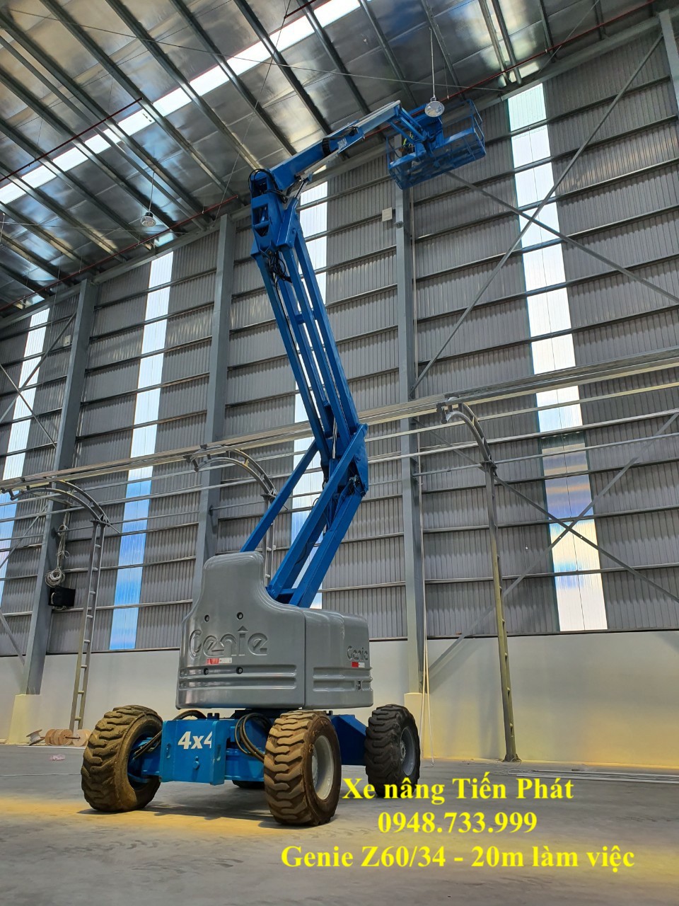 Cho thuê xe nâng người 20m tại Dĩ An Bình Dương 0948733999