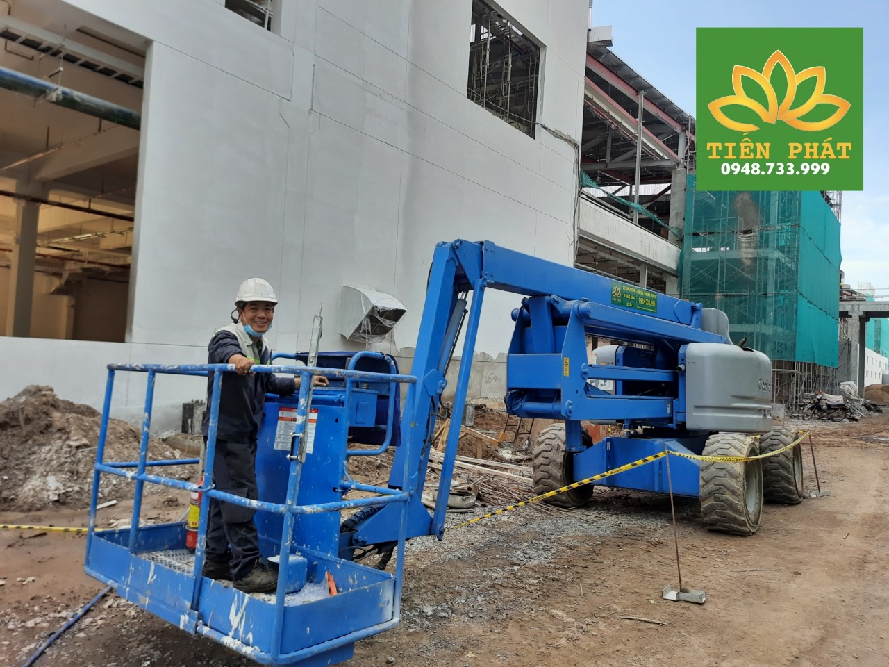 Cho thuê xe nâng người 18m tại KCN Tân Kim mở rộng Long An