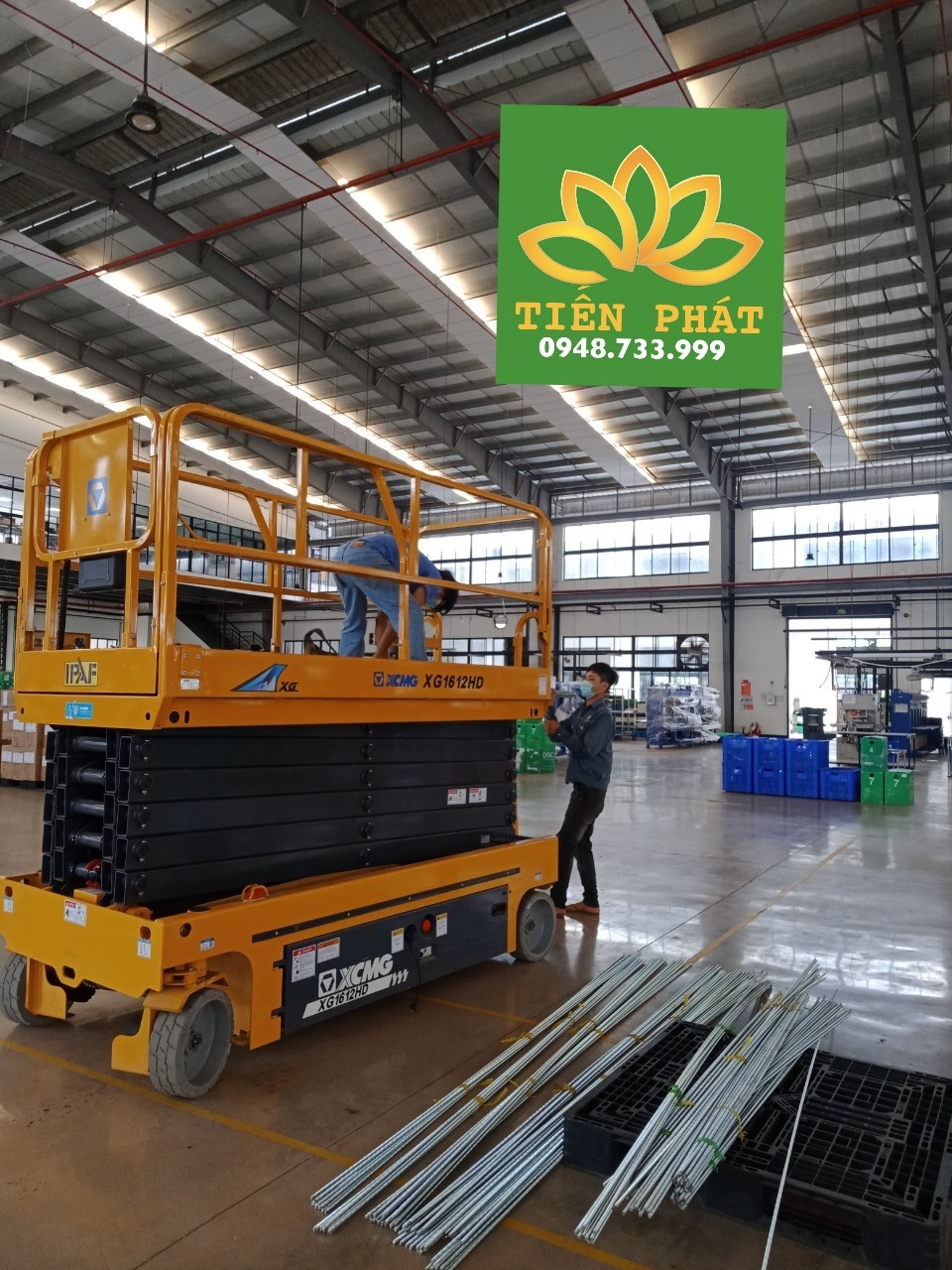 Cho thuê xe nâng người 16m tại KCN Linh Trung 1 Thủ Đức