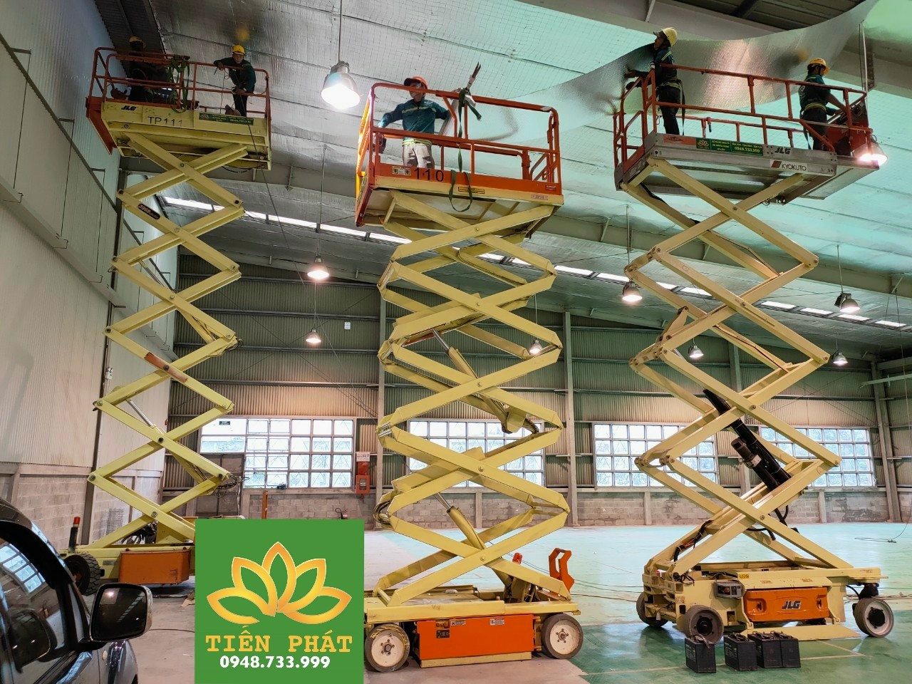 Cho thuê xe nâng người 14m tại KCN Cái Mép