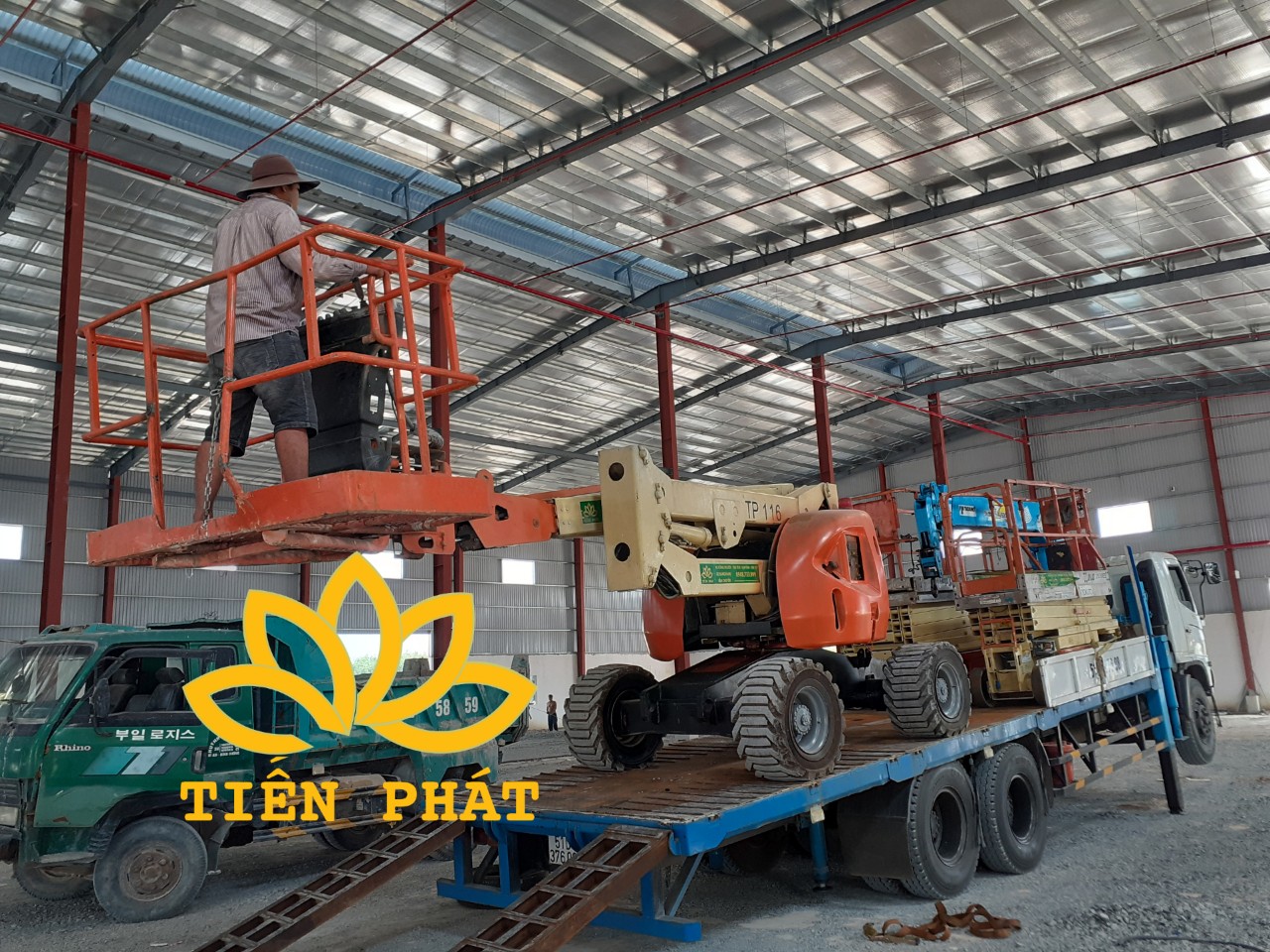 Cho thuê xe nâng người tại KCN Tân Trung An Giang
