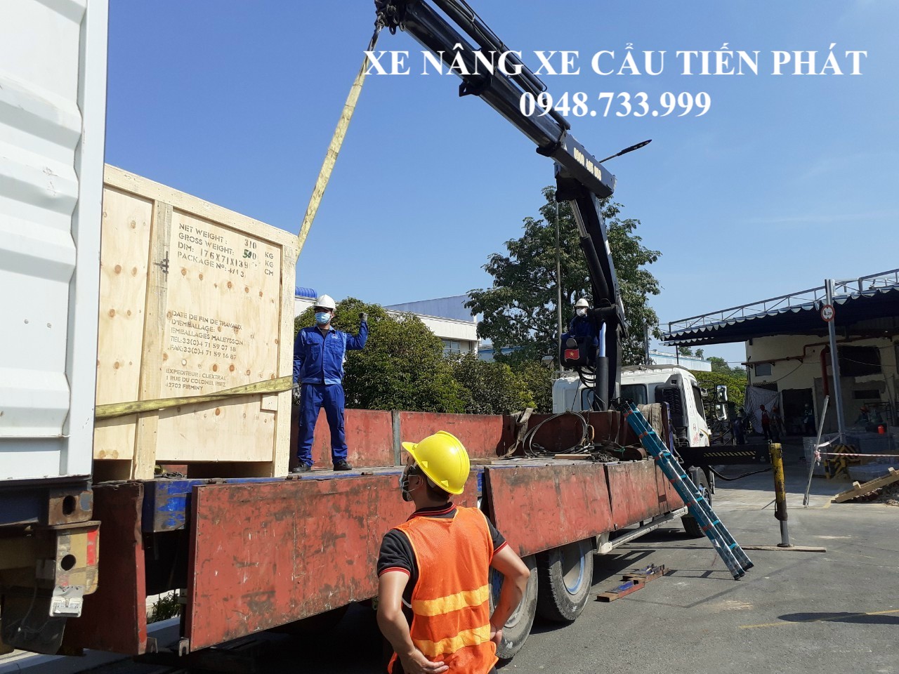Cho thuê xe cẩu thùng rút container 0948.733.999